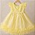 Vestido Para Bebê Amarelo com Tulle e Renda Para MesVersário - Imagem 3