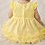Vestido Para Bebê Amarelo com Tulle e Renda Para MesVersário - Imagem 6