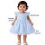Vestido Infantil de Festa Com Renda e Tulle Azul Bebê Tam 1 ao 4 - Imagem 7