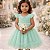 Vestido Infantil de Festa Com Renda e Tulle Tam 1 ao 4 Verde Menta - Imagem 2