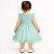 Vestido Infantil de Festa Com Renda e Tulle Tam 1 ao 4 Verde Menta - Imagem 6