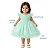Vestido Infantil de Festa Com Renda e Tulle Tam 1 ao 4 Verde Menta - Imagem 7