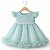 Vestido Para Bebê Verde Menta com Tulle e Renda Para MesVersário - Imagem 3