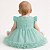 Vestido Para Bebê Verde Menta com Tulle e Renda Para MesVersário - Imagem 6