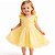 Vestido Infantil de Festa Com Renda e Tulle Tam 1 ao 4 Amarelo - Imagem 1