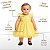 Vestido Infantil de Festa Com Renda e Tulle Tam 1 ao 4 Amarelo - Imagem 2