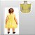Vestido Infantil de Festa Com Renda e Tulle Tam 1 ao 4 Amarelo - Imagem 3