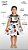 Vestido Infantil de Halloween Branco Com Estampa Divertida - Imagem 2