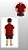 Camisa Infantil Xadrez Vermelho e Preto Manga Curta com Bolso - Imagem 3