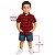 Camisa Infantil Xadrez Vermelho e Preto Manga Curta com Bolso - Imagem 7