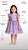 Vestido de Festa Infantil Princesa Aniversário Fantasia Lilás - Imagem 2