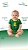 Body Torcedor Bebê Mêsversario Verde e Amarelo Infantil Canário Alegre Jogador Brasil - Imagem 2