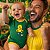 Body Torcedor Bebê Mêsversario Verde e Amarelo Infantil Canário Alegre Jogador Brasil - Imagem 3