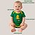 Body Torcedor Bebê Mêsversario Verde e Amarelo Infantil Canário Alegre Jogador Brasil - Imagem 6
