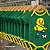 Body Torcedor Bebê Mêsversario Verde e Amarelo Infantil Canário Alegre Jogador Brasil - Imagem 7