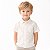 Camisa Infantil Masculina Lisa em Tricoline 100% Algodão Manga Curta Bege - Imagem 1