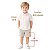 Camisa Infantil Masculina Lisa em Tricoline 100% Algodão Manga Curta Bege - Imagem 7