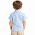 Camisa Infantil Lisa Para Bebê Menino Social Festa Mesversário Azul Claro Tricoline - Imagem 6