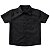 Camisa Infantil Lisa Para Bebê Menino Social Festa Mesversário Preta Tricoline - Imagem 3