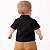 Camisa Infantil Lisa Para Bebê Menino Social Festa Mesversário Preta Tricoline - Imagem 6