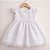 Vestido Batizado Bebê Branco Renda Tule Pérolas Festa - Imagem 3