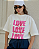 T-SHIRT OVERSIZED ESTAMPA LOCALIZADA ALL WE NEED IS LOVE - Imagem 1