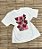 T-SHIRT OVERSIZED ESTAMPA LOCALIZADA FLORES ROSAS - Imagem 1