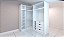 Guarda-roupa BRANCO em L 2400x1800x1200x550 - Imagem 1