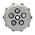 KE0014 KIT EMBREAGEM COMPLETA (PLATO/CUBO/SEPARADOR/MOLAS/DISCO) CB 250F TWISTER 16-22 - UN - Imagem 3