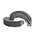 Patins De Freio Starke Pat004 Std Honda Biz 100-125 (T) / Bros 125-150 (T) / Pop 100 (D/T) - Un - Imagem 2