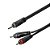 Cabo Roxtone P2 ST / 2 RCA - 1 metro - Imagem 1