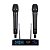 Microfone Sem Fio Dylan QS-5 UHF com 200 canais - 2 Bastões - Imagem 1