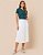 Saia Midi Plissada - Off-White - Imagem 1