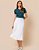 Saia Midi Plissada - Off-White - Imagem 3