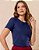 T-Shirt Gola Redonda - Azul - Imagem 1