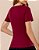 T-Shirt Gola Redonda - Vinho - Imagem 4