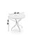 Conjunto de 2 Cadeiras Ibiza Alumínio Branco Tela Marrom - Imagem 2