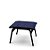 Conjunto de 2 Cadeiras Ibiza Alumínio Preto Tela Azul - Imagem 3
