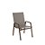 Mesa 4 cadeiras Ripado Piscina Alumínio Marrom e Tela Fendi - Imagem 2