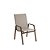 Mesa 4 cadeiras Ripado Piscina Alumínio Marrom e tela Mocca - Imagem 2