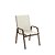 Conjunto de 2 Cadeiras Ripado Alumínio Marrom Tela Bege - Imagem 2