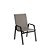 Conjunto de 2 Cadeiras Ripado Alumínio Preto Tela Fendi - Imagem 2