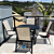 kit 2 cadeira Riviera Piscina Praia Alumínio Preto Tela Bege - Imagem 3