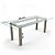 Mesa Gourmet 6 lugares 100x180x75cm Alumínio Fendi - Imagem 1