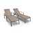 Kit 2 Espreguiçadeiras Riviera Piscina Alumínio Fendi Tela - Imagem 2