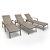 Kit 3 Espreguiçadeiras Riviera Piscina Alumínio Fendi Tela - Imagem 2