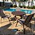 Kit 6 Cadeiras Riviera Piscina Jardim Alumínio Marrom Tela - Imagem 7
