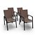 Kit 4 Cadeiras Miami Jantar Área Gourmet Alumínio Preto - Imagem 6