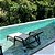 Espreguiçadeira Piscina Praia Alumínio Marrom Tela Bege - Imagem 2