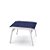 Conjunto de 2 Cadeiras Riviera Alumínio Branco Tela Azul - Imagem 3